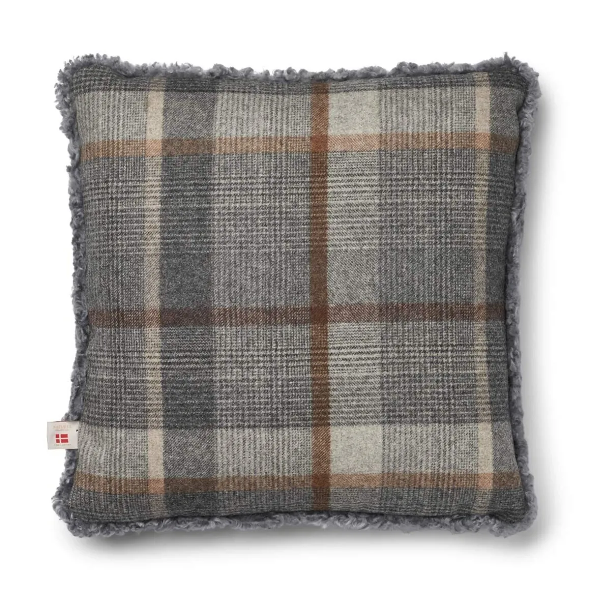 Checked Collection | Uldpude | Korthåret | 52x52 cm