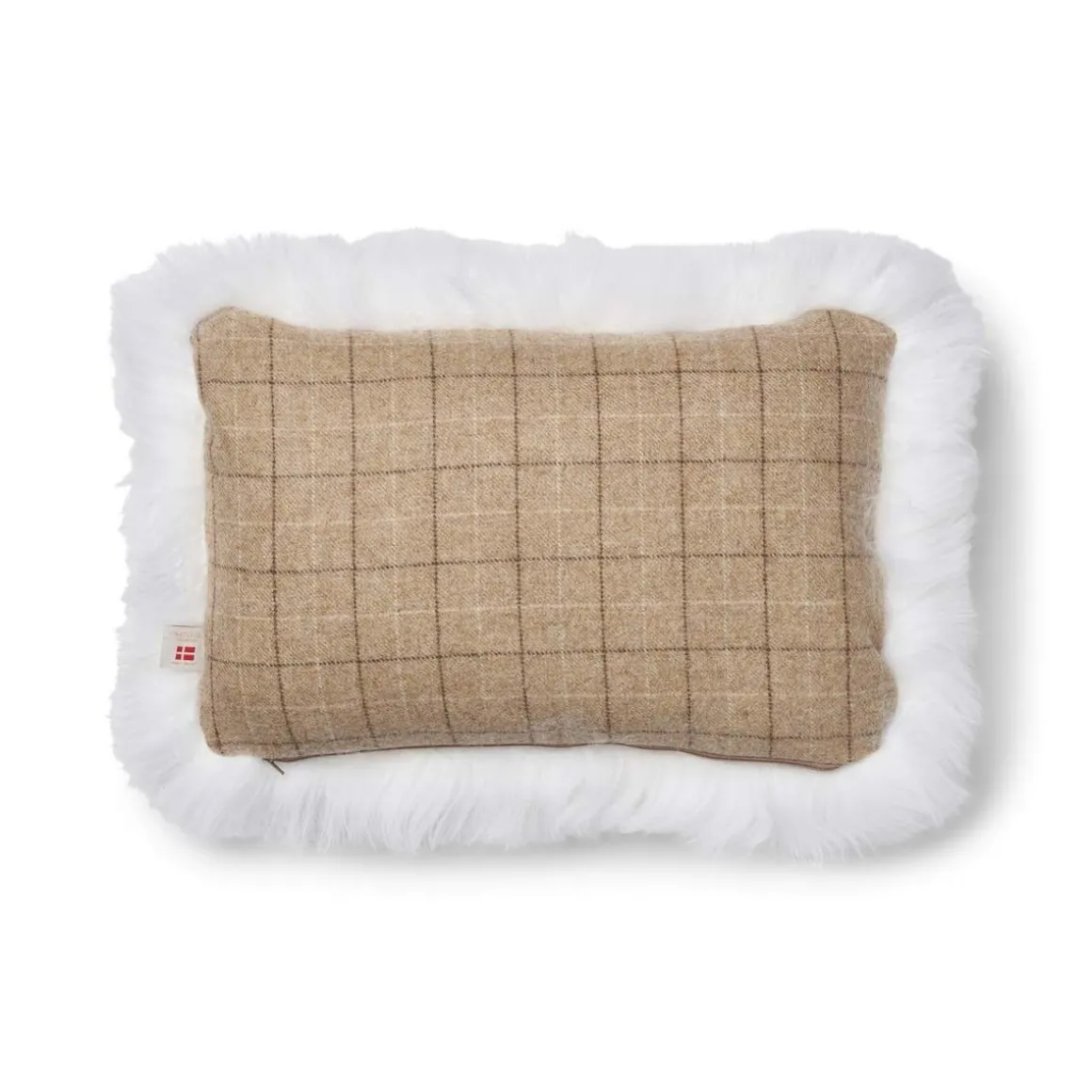 Checked Collection | Uldpude | Langhåret | 34x52 cm