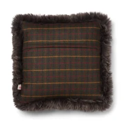 Checked Collection | Uldpude | Langhåret | Dobbeltsidet | 52x52 cm