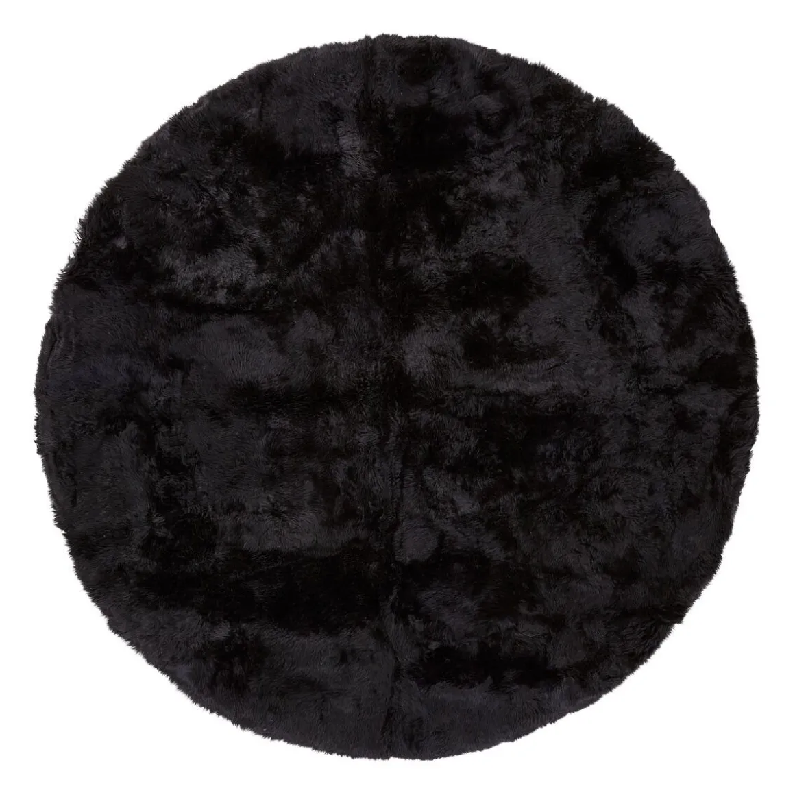 Designertæppe | Langhåret | New Zealand | Ø140 cm