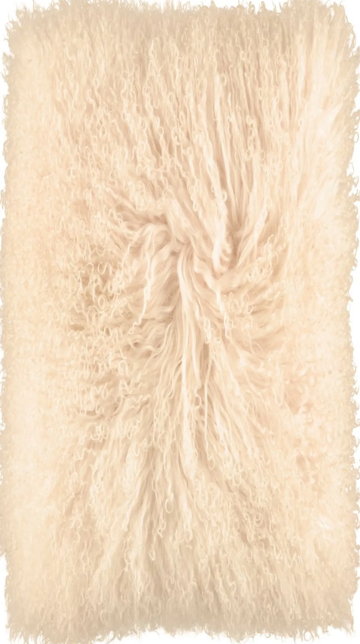 Lammeskindpude | Krøllet | Tibet | 28x56 cm