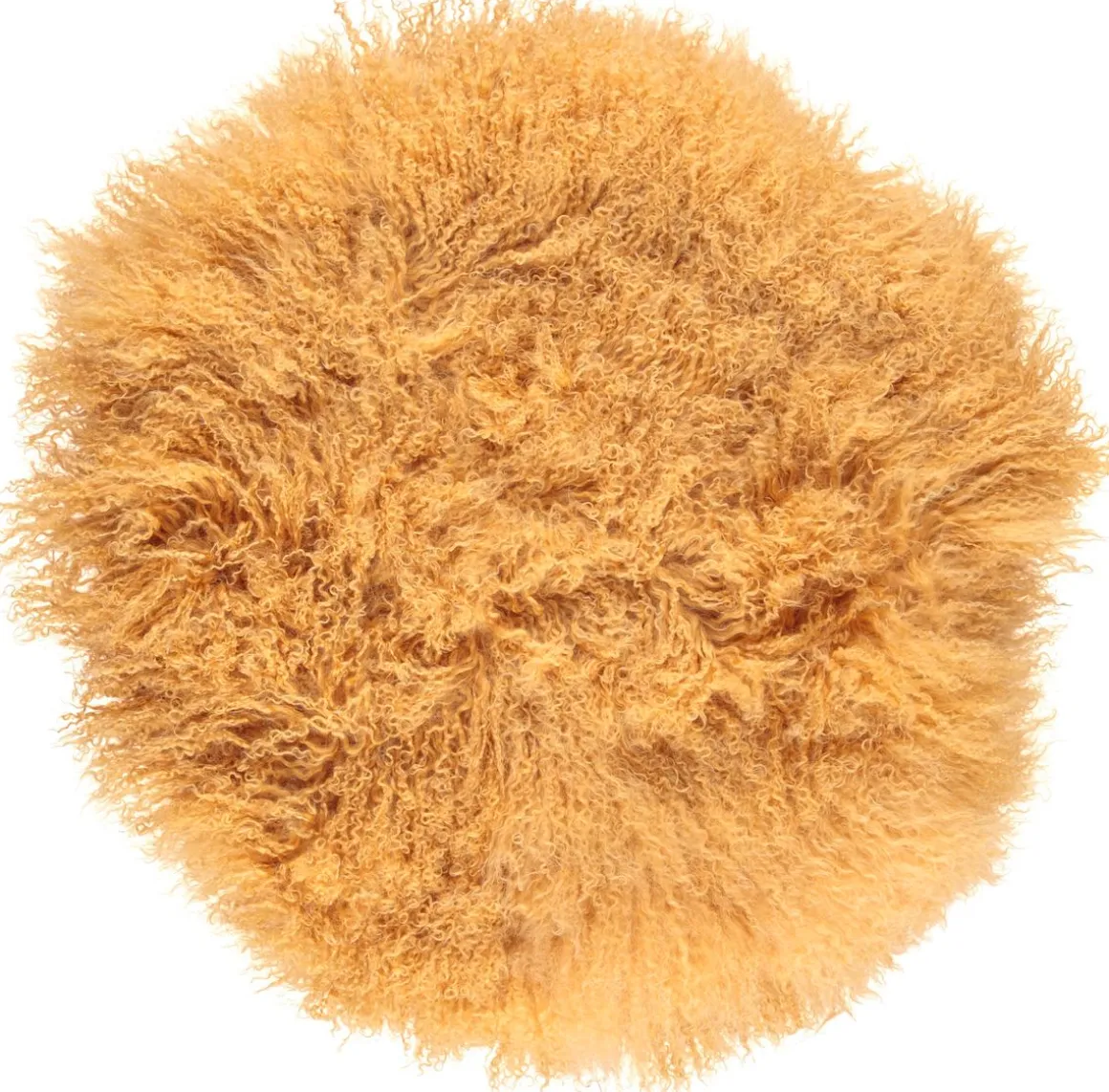 Lammeskindspude | Krøllet | Tibet | Ø45 cm, Ø62 cm & Ø38 cm
