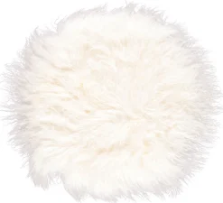 Lammeskindspude | Krøllet | Tibet | Ø45 cm, Ø62 cm & Ø38 cm
