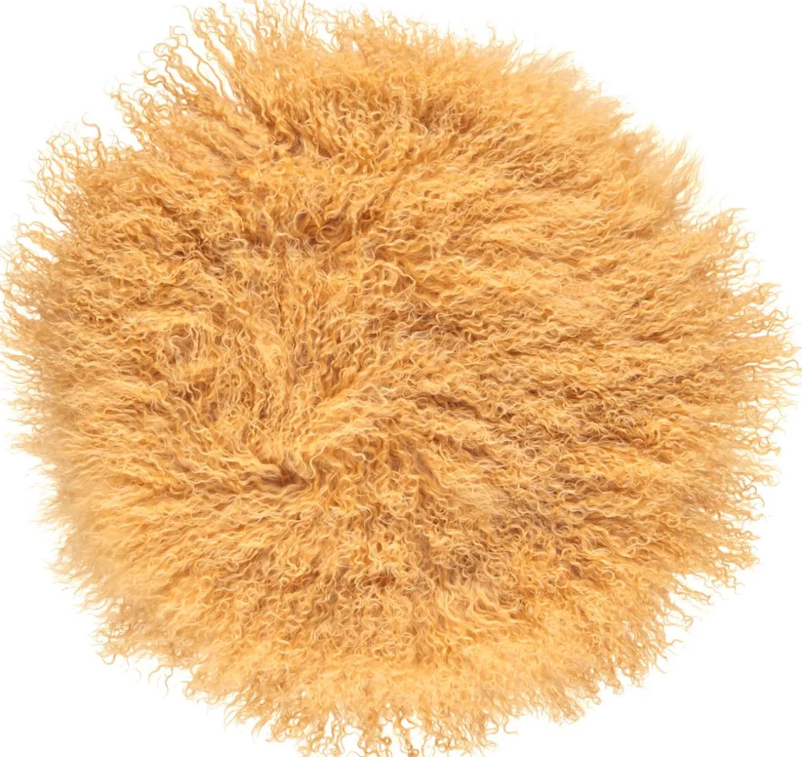 Lammeskindspude | Krøllet | Tibet | Ø45 cm, Ø62 cm & Ø38 cm