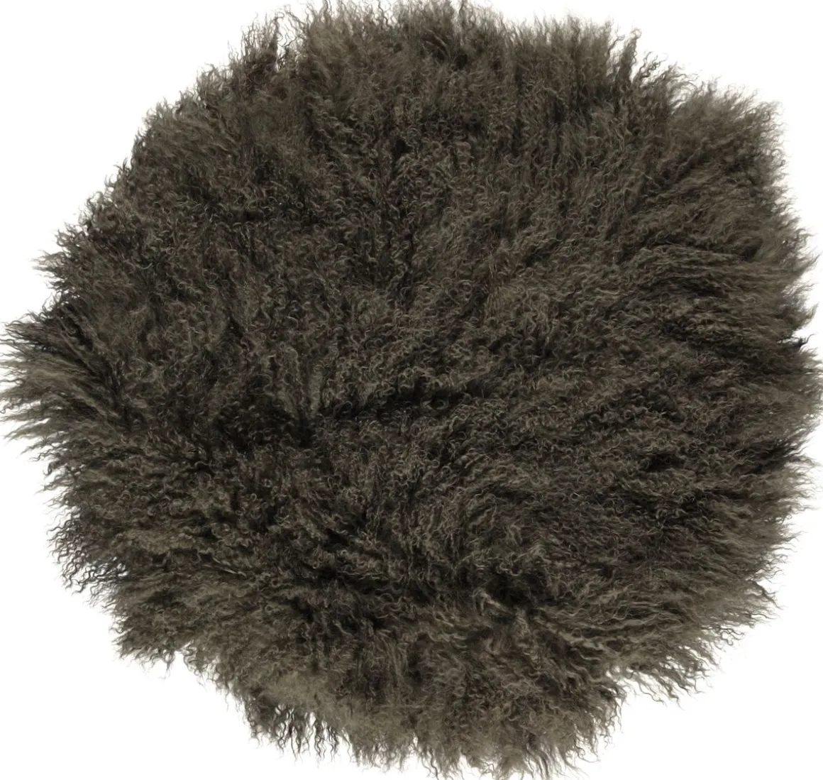 Lammeskindspude | Krøllet | Tibet | Ø45 cm, Ø62 cm & Ø38 cm