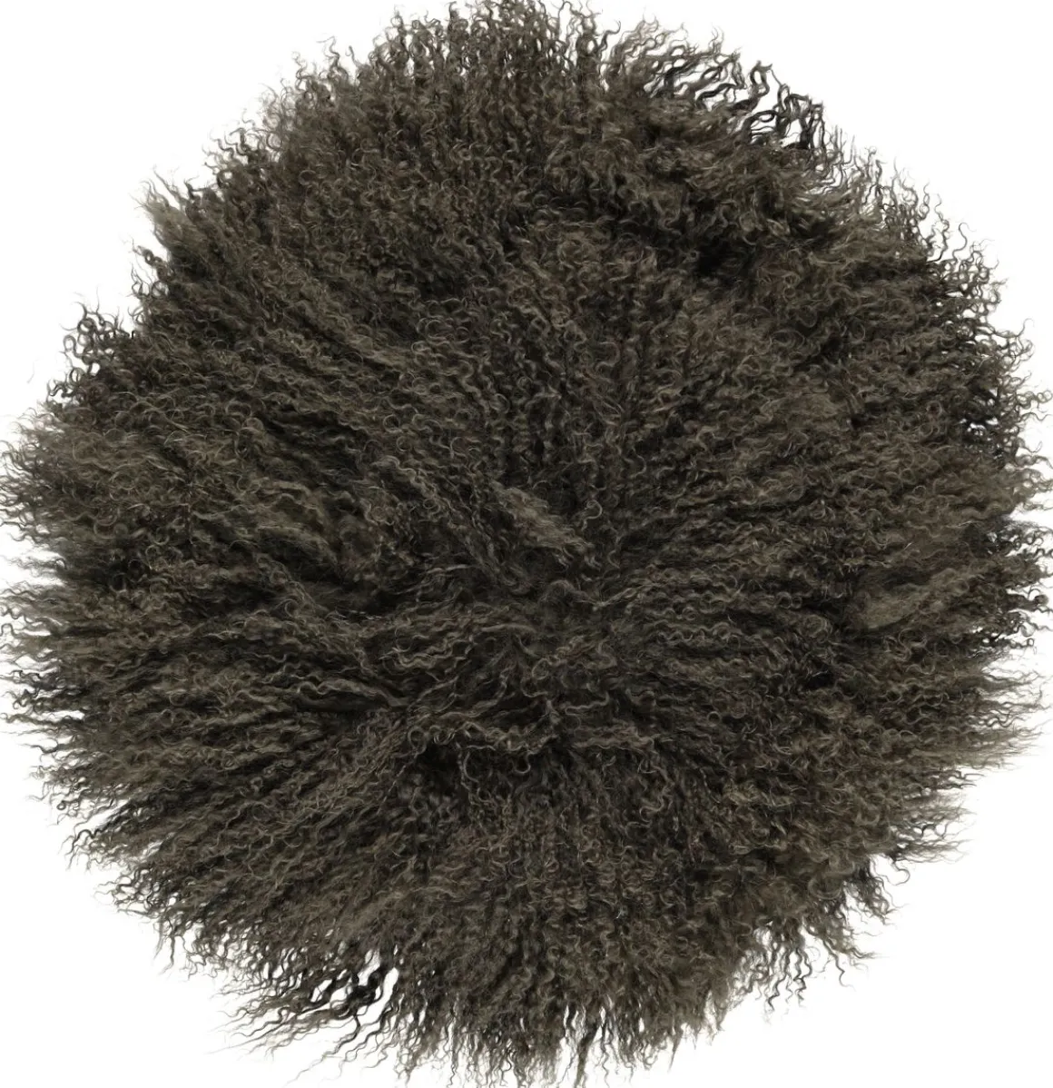 Lammeskindspude | Krøllet | Tibet | Ø45 cm, Ø62 cm & Ø38 cm