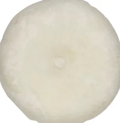 Lammeskindspude | Moccasin | Dobbeltsidet | Ø45 cm