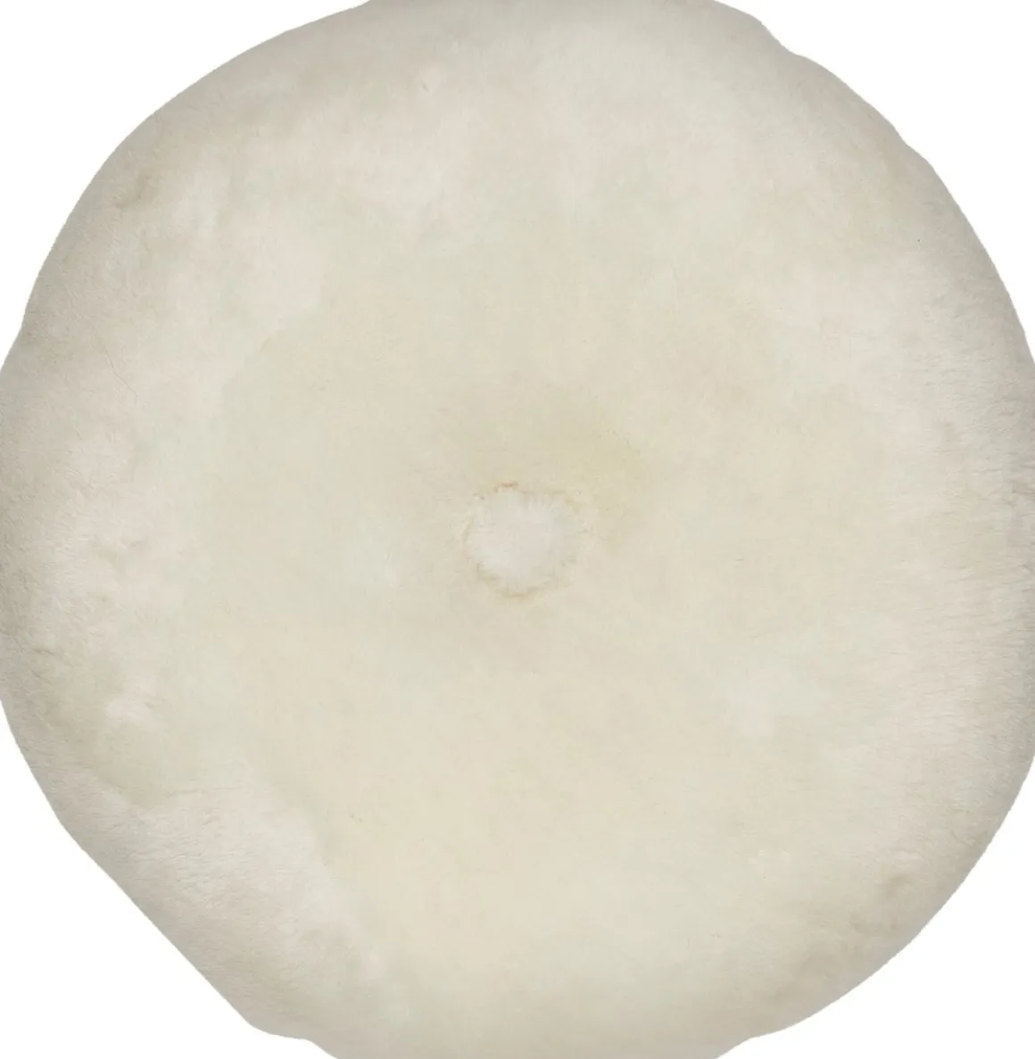 Lammeskindspude | Moccasin | Dobbeltsidet | Ø45 cm