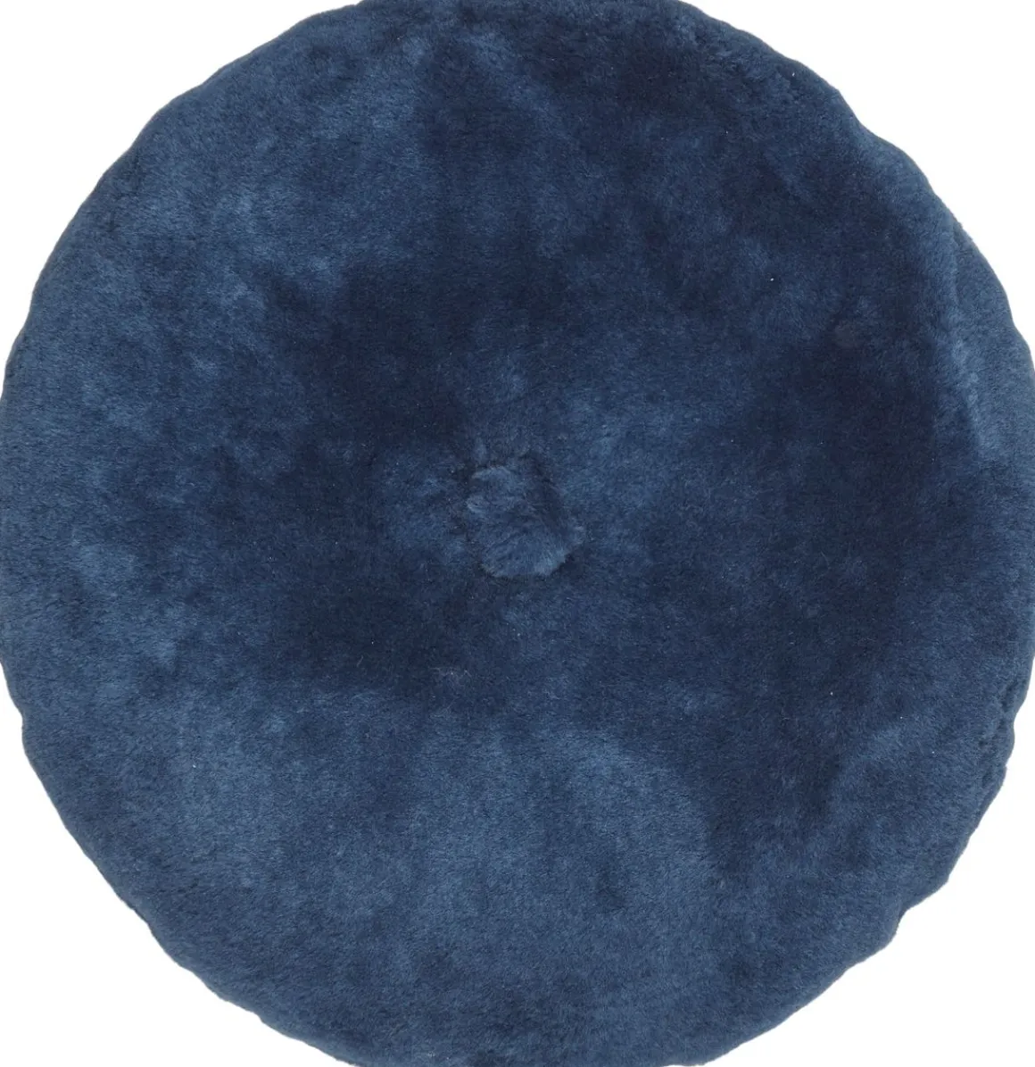 Lammeskindspude | Moccasin | Dobbeltsidet | Ø45 cm