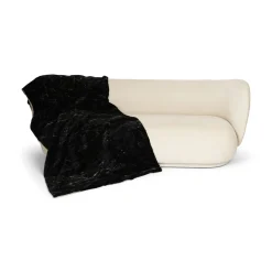 Minkplaid | Bagside af kashmir | Blacky | 150x60 cm