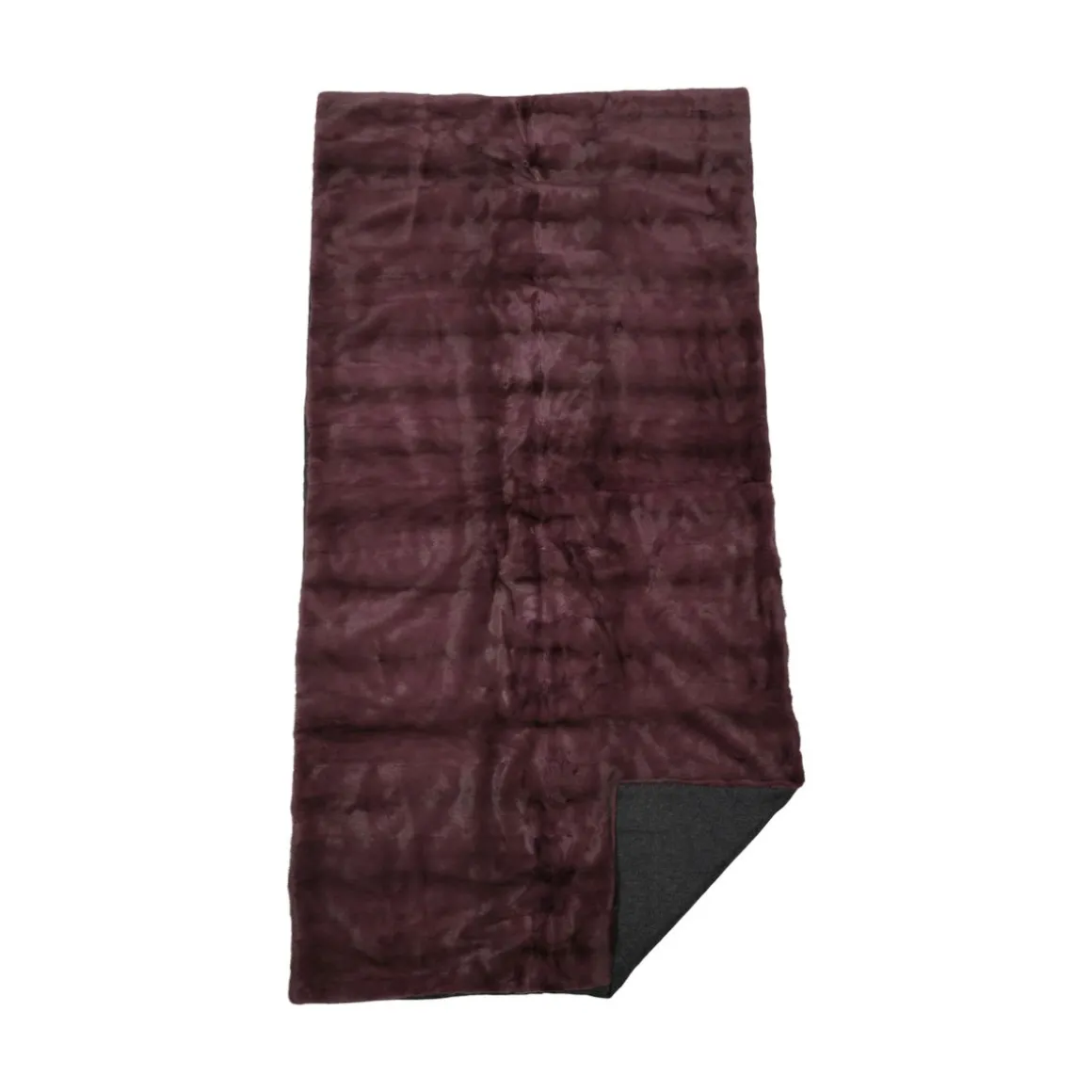 Minkplaid | Bagside af kashmir | Lilla | 100x200 cm