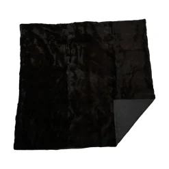 Minkplaid | Bagside af kashmir | Natural Dark Brown | 150x160 cm