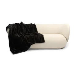 Minkplaid | Bagside af kashmir | Natural Dark Brown | 150x160 cm