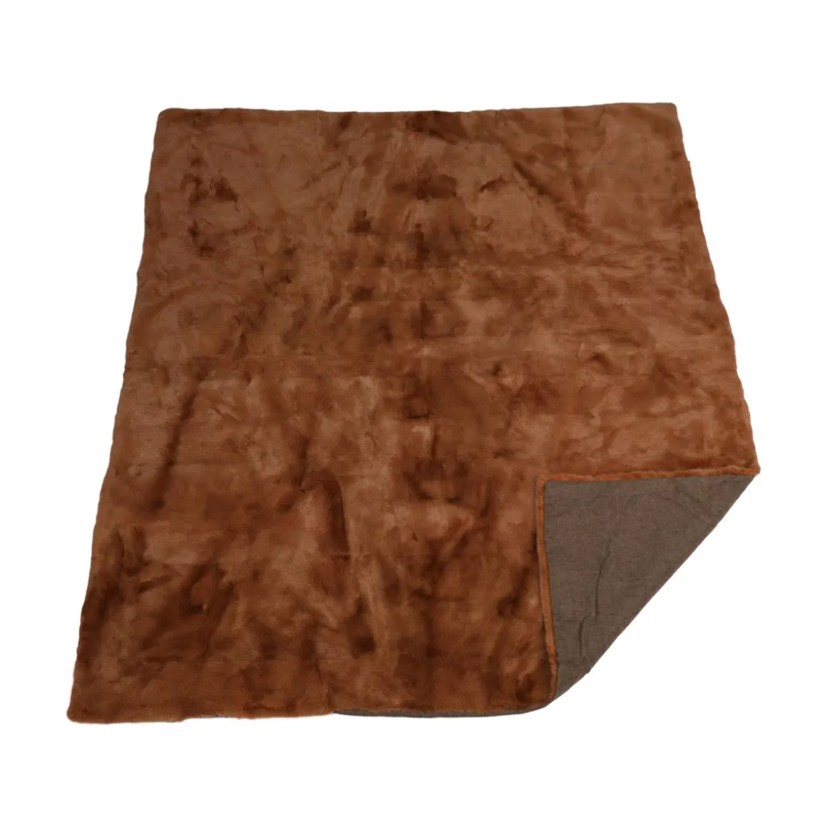 Minkplaid | Bagside af kashmir | Camel | 140x160 cm