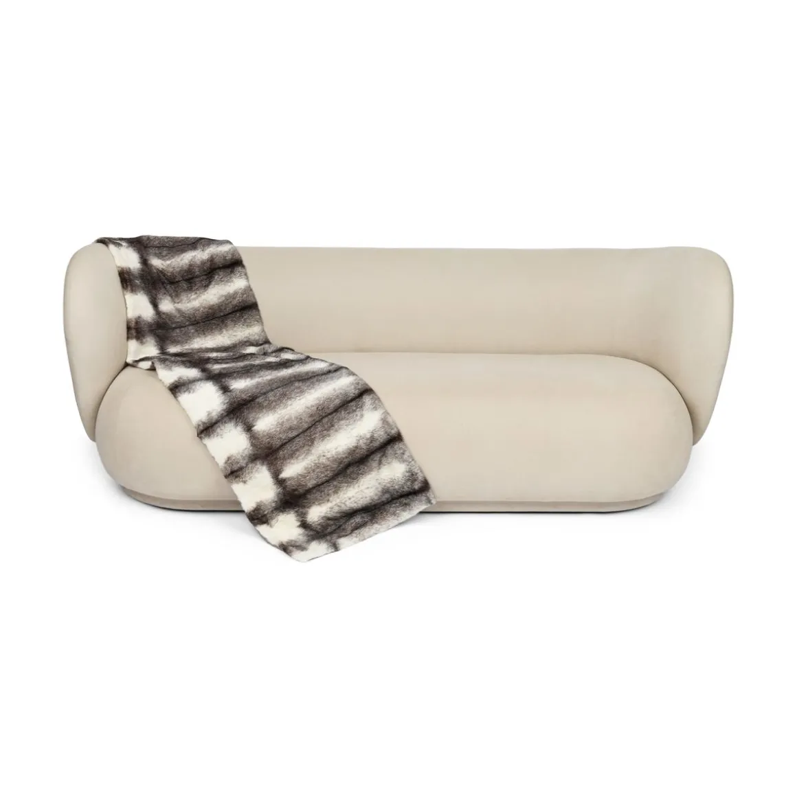 Minkplaid | Bagside af kashmir | Black Cross | 50x170 cm