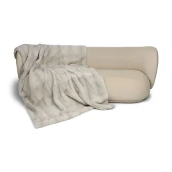 Minkplaid | Bagside af kashmir | Sapphire Cross | 140x190 cm