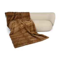 Minkplaid | Bagside af kashmir | Redglow | 132x234 cm