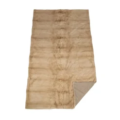Minkplaid | Bagside af kashmir | Palomino | 120x220 cm