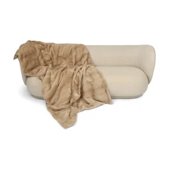 Minkplaid | Bagside af kashmir | Palomino | 120x220 cm