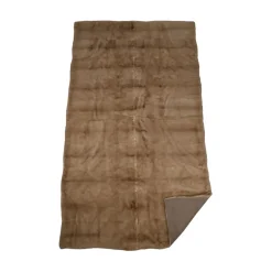 Minkplaid | Bagside af kashmir | Palomino | 130x210 cm