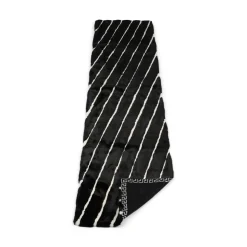 Minkplaid | Bagside af kashmir | Sort/Hvid | 50x220 cm