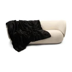 Minkplaid | Bagside af kashmir | Natural Dark Brown | 176x205 cm