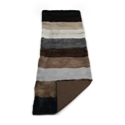 Minkplaid | Cashmerebagside | Multifarvet | 52x156 cm