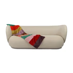 Minkplaid | Cashmerebagside | Multifarvet (Lyse farver) | 52x156 cm
