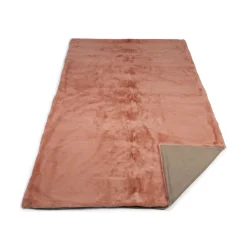 Minkplaid | Cashmerebagside | Old Rose | 124x142 cm