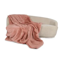 Minkplaid | Cashmerebagside | Old Rose | 124x142 cm