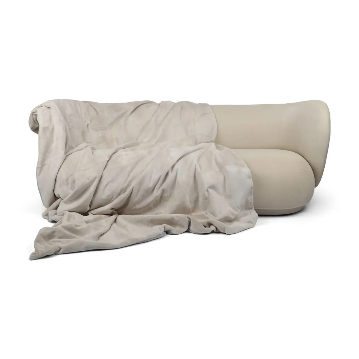 Minkplaid | Cashmerebagside | Perle | 235x162 cm