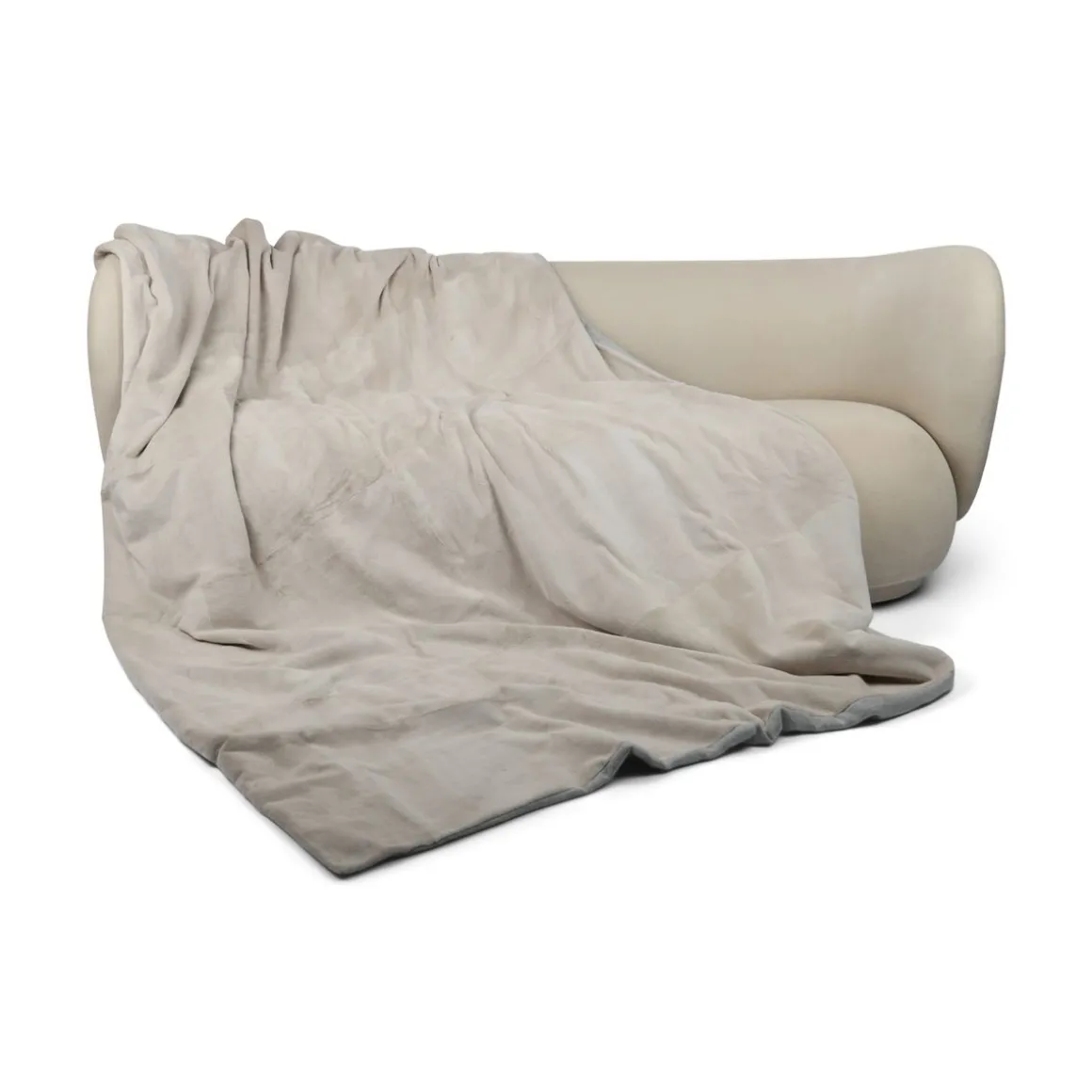 Minkplaid | Cashmerebagside | Perle | 235x162 cm