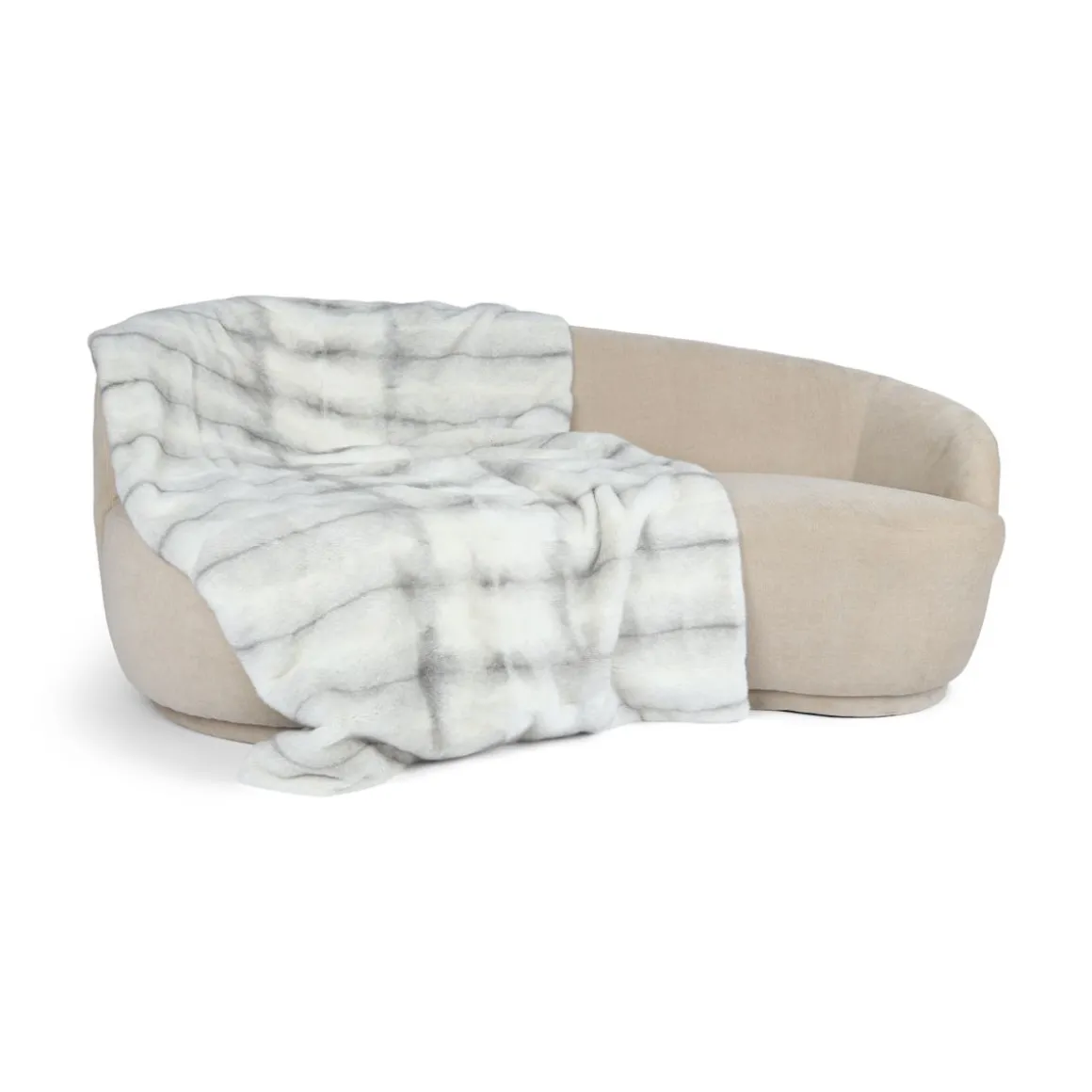 Minkplaid | Cashmerebagside | Sapphire Cross | 55x220 cm