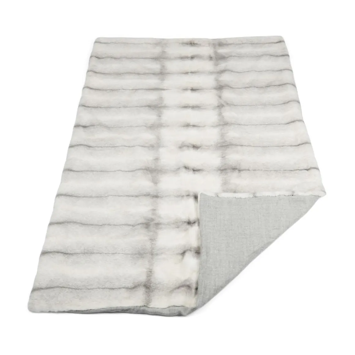 Minkplaid | Cashmerebagside | Sapphire Cross | 55x220 cm