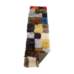 Premium ræveplaid | Bagside af kashmir | Mix Fox | 75x250 cm