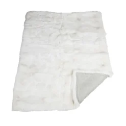 Premium ræveplaid | Bagside af kashmir | Shadow | 160x180 cm