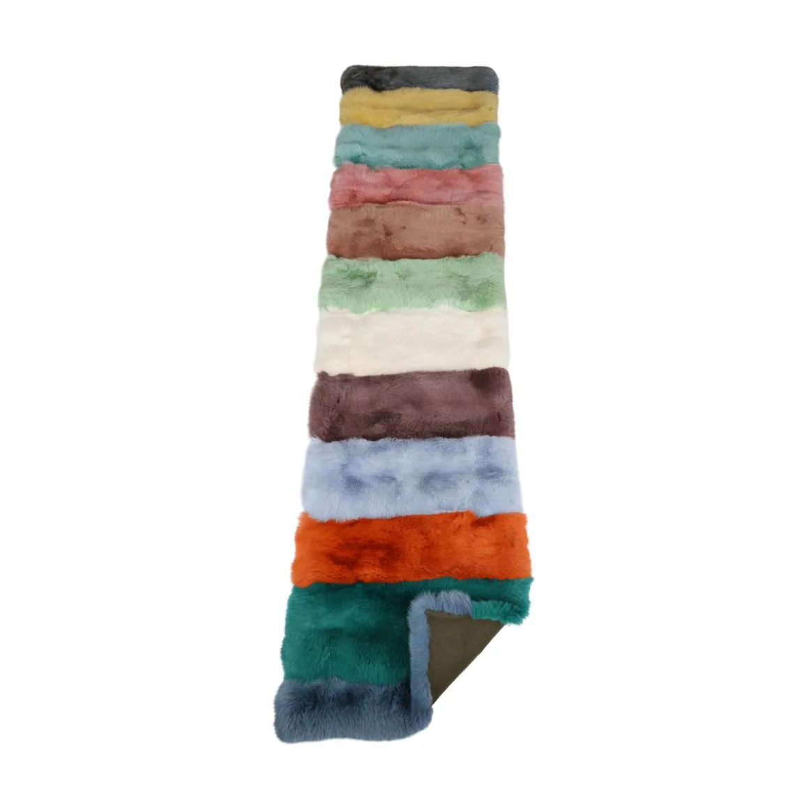 Premium ræveplaid | Bagside af kashmir | Mix Fox | 75x300 cm