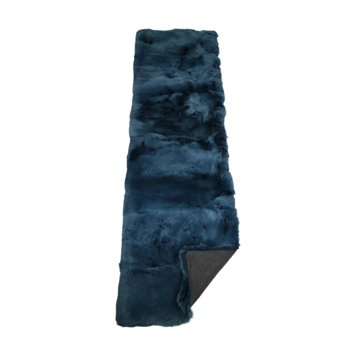 Premium ræveplaid | Bagside af kashmir | Blå Indigo | 80x260 cm