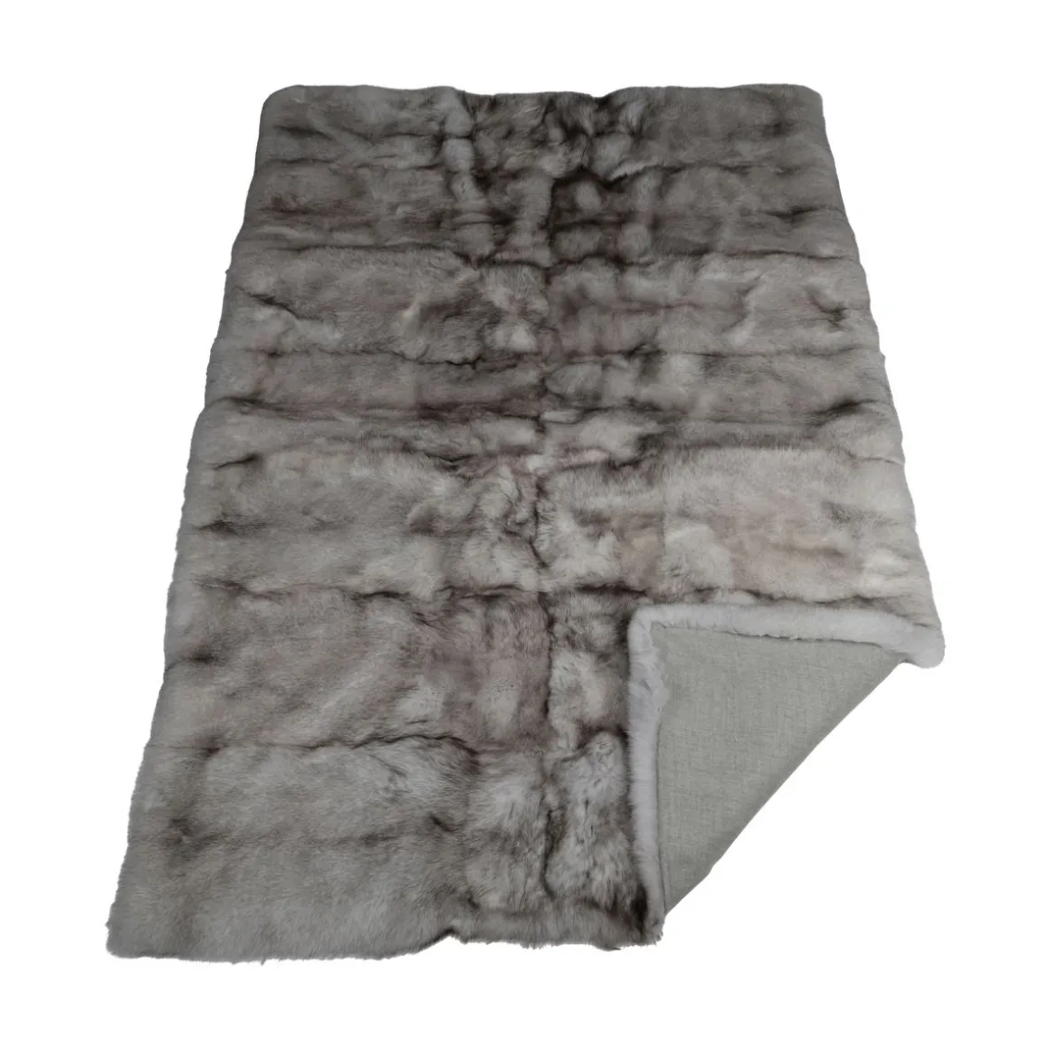 Premium ræveplaid | Cashmerebagside | Blue Fox | 240x160 cm