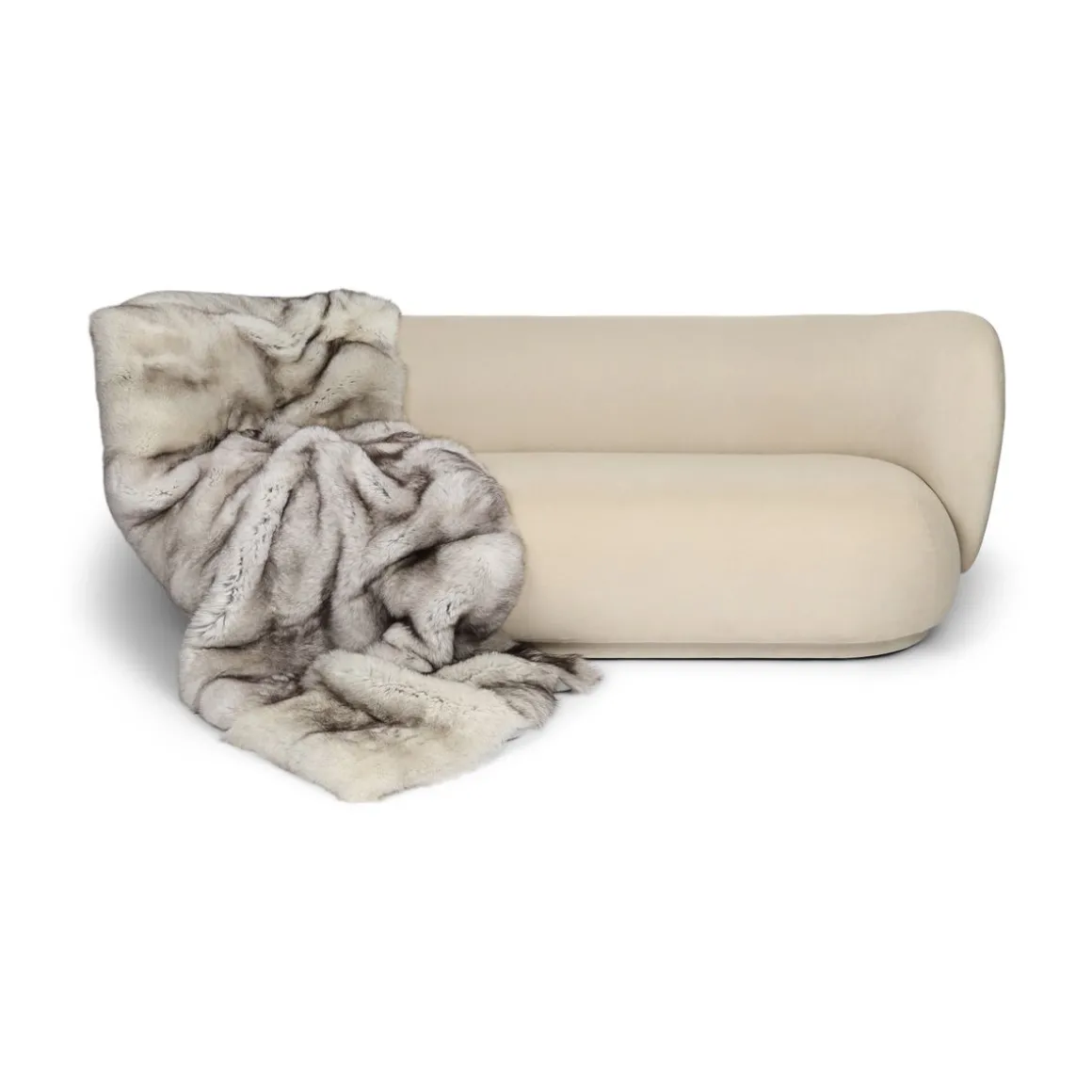 Premium ræveplaid | Cashmerebagside | Blue Fox | 220x85 cm