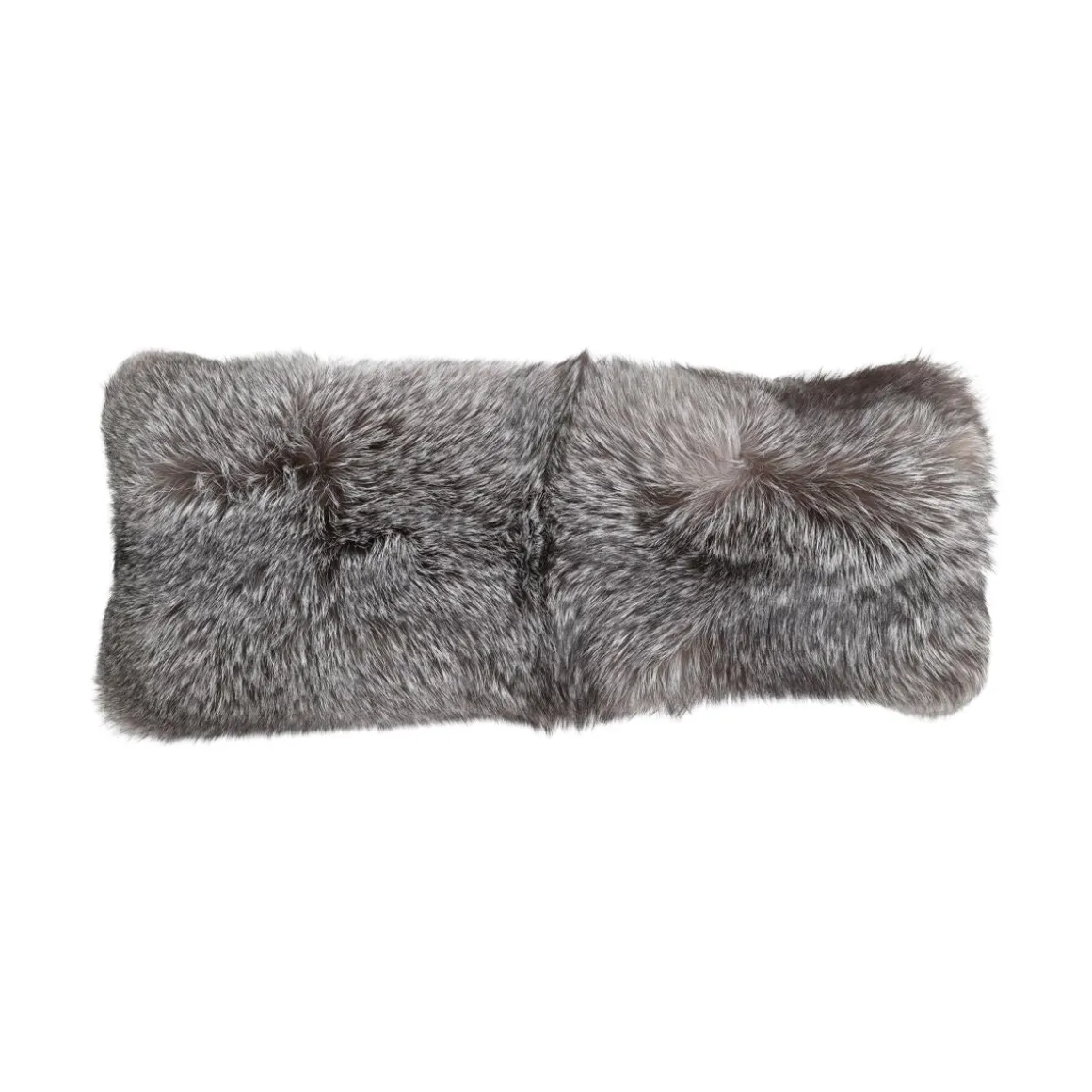 Premium Rævepude | Cashmere Bagside | Norge | Blue Frost Fox | 30x75 cm
