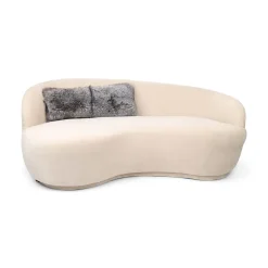 Premium Rævepude | Cashmere Bagside | Norge | Blue Frost Fox | 30x75 cm