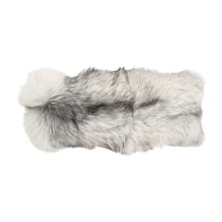 Premium rævepude | Kashmirbagside | Norge | Platinum Fox | 35x70 cm