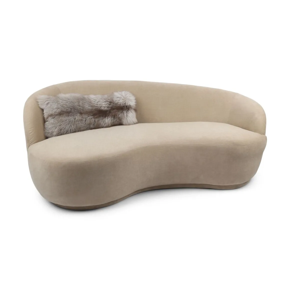 Premium rævepude | Kashmirbagside | Norge | Pearl Blue Fox | 30x80 cm