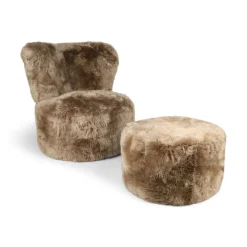 Skandi Footrest | Langhåret Lammeskind | New Zealand
